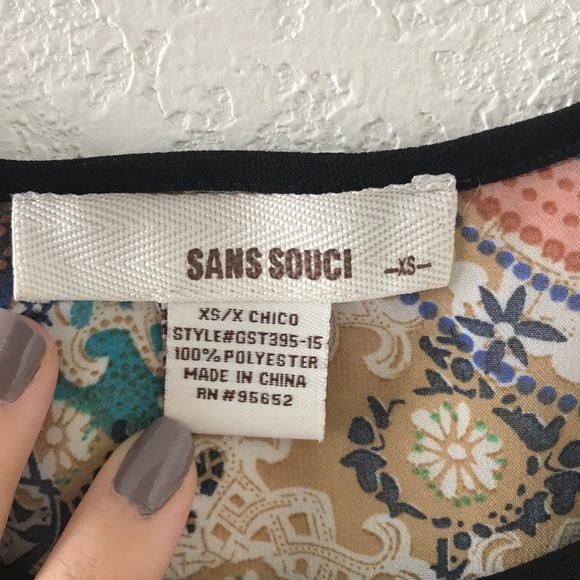 Flowy Cropped paisley Tank - Picture 8 of 9